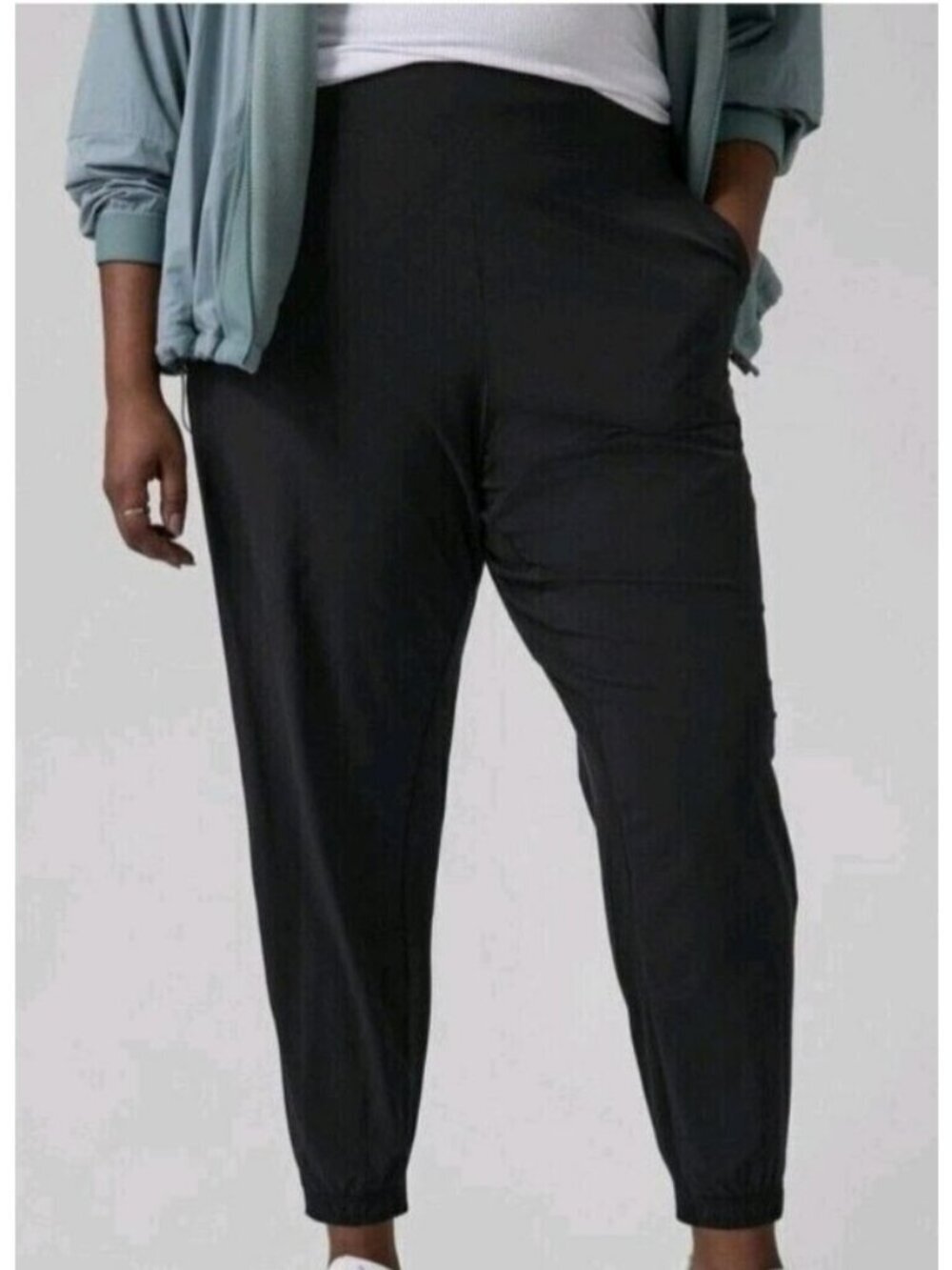 Athleta Brooklyn Lined Jogger Black Size 18 Elastic Waistband Women Lounge Pants